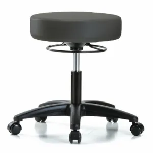 INSTOCK GRVDHSO-RG-RC-8605 Vinyl ESD Cleanroom Stool, With 300 lbs Weight Capacity, Gray | CE9CCT 55PA35