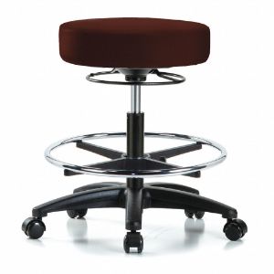 INSTOCK GRVMBSO-RG-CF-RC-8569 Vinyl ESD Cleanroom Stool, With 300 lbs Weight Capacity, Burgundy | CE9CCW 55PA54