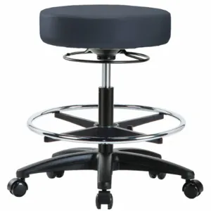 INSTOCK GRVMBSO-RG-CF-RC-8582 Vinyl ESD Cleanroom Stool, With 300 lbs Weight Capacity, Navy | CE9CCR 55PA55