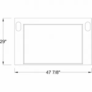 INSTOCK GRWL-48B Work Surface, 48 Inch Width, 1 1/4 Inch Height, 29 Inch Length, Epoxy, No Sink Cut Out | CR4UWH 55NX01