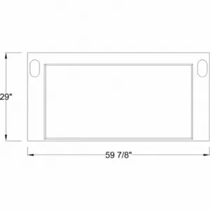 INSTOCK GRWL-60B Work Surface, 60 Inch Width, 1 1/4 Inch Height, 29 Inch Length, Epoxy, No Sink Cut Out | CR4UWJ 55NX02