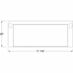 INSTOCK GRWL-72B Work Surface, 72 Inch Width, 1 1/4 Inch Height, 29 Inch Length, Epoxy, No Sink Cut Out | CR4UWK 55NX03