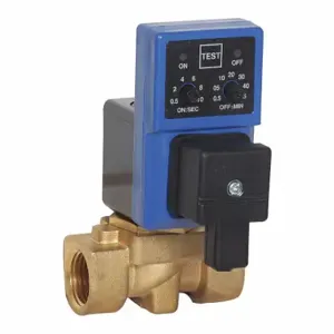 INTECH TDV50-10 Timed Electric Auto Drain Valve, 1/2 Inch Drain Size, 12 gpm Drain Rate, 0.5 min to 45 min | CR4UWW 292K67