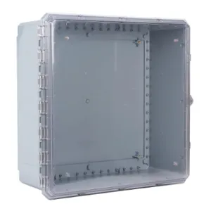 INTEGRA G242410CE-P10 Enclosure, 24 x 24 x 10 Inch Size, Wall Mount, Polycarbonate, Gray, Gloss Finish | CV7KTG