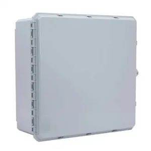 INTEGRA G242410E-P10 Enclosure, 24 x 24 x 10 Inch Size, Wall Mount, Polycarbonate, Gray, Gloss Finish | CV7KTH