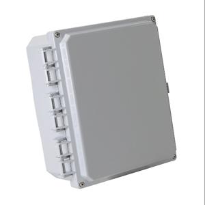 INTEGRA H10084HF-6P-P10 Enclosure, 10 x 8 x 4 Inch Size, Wall Mount, Polycarbonate, Light Gray, Gloss Finish | CV7KTL