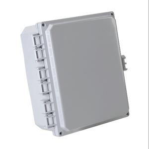 INTEGRA H10084HFNL-P10 Enclosure, 10 x 8 x 4 Inch Size, Wall Mount, Polycarbonate, Light Gray, Gloss Finish | CV7KTM