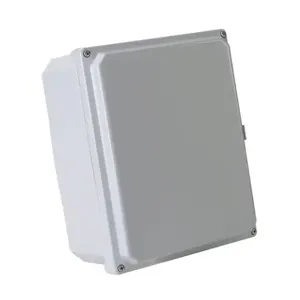 INTEGRA H10084SF-P10 Enclosure, 10 x 8 x 4 Inch Size, Wall Mount, Polycarbonate, Light Gray, Gloss Finish | CV7KTP