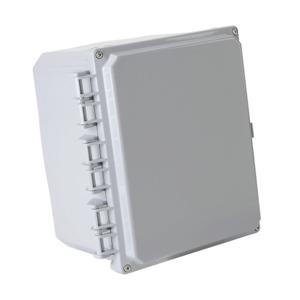 INTEGRA H10086HF-6P-P10 Enclosure, 10 x 8 x 6 Inch Size, Wall Mount, Polycarbonate, Light Gray, Gloss Finish | CV7KTT