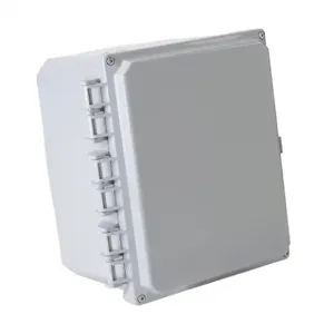 INTEGRA H10086HF-6P-P10 Enclosure, 10 x 8 x 6 Inch Size, Wall Mount, Polycarbonate, Light Gray, Gloss Finish | CV7KTT