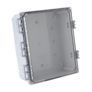 INTEGRA H12104HCFNL-P10 Enclosure, 12 x 10 x 4 Inch Size, Wall Mount, Polycarbonate, Light Gray, Gloss Finish | CV7KTY