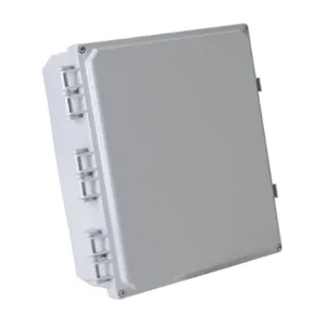 INTEGRA H12104HF-6P-P10 Enclosure, 12 x 10 x 4 Inch Size, Wall Mount, Polycarbonate, Light Gray, Gloss Finish | CV7KTZ