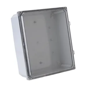 INTEGRA H12104SCF-P10 Enclosure, 12 x 10 x 4 Inch Size, Wall Mount, Polycarbonate, Light Gray, Gloss Finish | CV7KUB