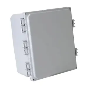 INTEGRA H12106HFNL-P10 Enclosure, 12 x 10 x 6 Inch Size, Wall Mount, Polycarbonate, Light Gray, Gloss Finish | CV7KUG