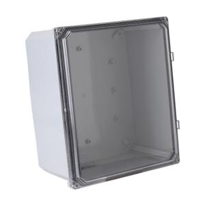 INTEGRA H12106SCF-P10 Enclosure, 12 x 10 x 6 Inch Size, Wall Mount, Polycarbonate, Light Gray, Gloss Finish | CV7KUH