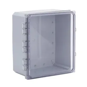 INTEGRA H141206HCF-6P-P10 Enclosure, 14 x 12 x 6 Inch Size, Wall Mount, Polycarbonate, Gray, Gloss Finish | CV7KUK