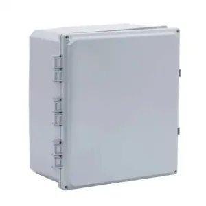 INTEGRA H141206HF-6P-P10 Enclosure, 14 x 12 x 6 Inch Size, Wall Mount, Polycarbonate, Gray, Gloss Finish | CV7KUM