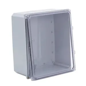 INTEGRA H141206SCF-P10 Enclosure, 14 x 12 x 6 Inch Size, Wall Mount, Polycarbonate, Gray, Gloss Finish | CV7KUP