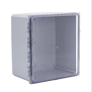 INTEGRA H181610HCF-6P-P10 Enclosure, 18 x 16 x 10 Inch Size, Wall Mount, Polycarbonate, Gray, Gloss Finish | CV7KUY