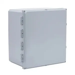 INTEGRA H181610HF-6P-P10 Enclosure, 18 x 16 x 10 Inch Size, Wall Mount, Polycarbonate, Gray, Gloss Finish | CV7KVA