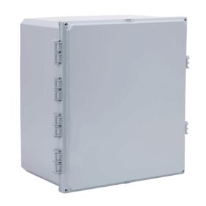 INTEGRA H181610HFNL-P10 Enclosure, 18 x 16 x 10 Inch Size, Wall Mount, Polycarbonate, Gray, Gloss Finish | CV7KVB