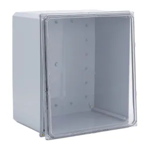 INTEGRA H181610SCF-P10 Enclosure, 18 x 16 x 10 Inch Size, Wall Mount, Polycarbonate, Gray, Gloss Finish | CV7KVC