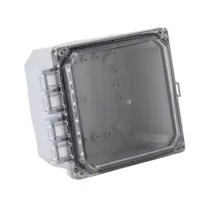 INTEGRA H6064HCF-6P-P10 Enclosure, 6 x 6 x 4 Inch Size, Wall Mount, Polycarbonate, Light Gray, Gloss Finish | CV7KVE