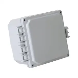 INTEGRA H6064HFNL-P10 Enclosure, 6 x 6 x 4 Inch Size, Wall Mount, Polycarbonate, Light Gray, Gloss Finish | CV7KVH