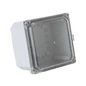 INTEGRA H6064SCF-P10 Enclosure, 6 x 6 x 4 Inch Size, Wall Mount, Polycarbonate, Light Gray, Gloss Finish | CV7KVJ