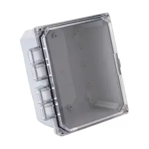 INTEGRA H8064HCF-6P-P10 Enclosure, 8 x 6 x 4 Inch Size, Wall Mount, Polycarbonate, Light Gray, Gloss Finish | CV7KVL