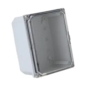 INTEGRA H8064SCF-P10 Enclosure, 8 x 6 x 4 Inch Size, Wall Mount, Polycarbonate, Light Gray, Gloss Finish | CV7KVQ