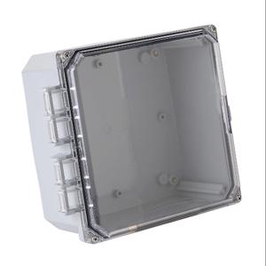 INTEGRA H8084HCF-6P-P10 Enclosure, 8 x 8 x 4 Inch Size, Wall Mount, Polycarbonate, Light Gray, Gloss Finish | CV7KVT