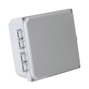 INTEGRA H8084HF-6P-P10 Enclosure, 8 x 8 x 4 Inch Size, Wall Mount, Polycarbonate, Light Gray, Gloss Finish | CV7KVV