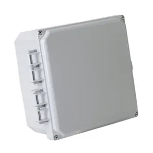 INTEGRA H8084HF-6P-P10 Enclosure, 8 x 8 x 4 Inch Size, Wall Mount, Polycarbonate, Light Gray, Gloss Finish | CV7KVV