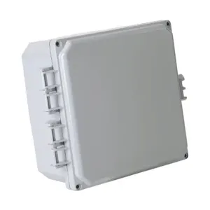 INTEGRA H8084HFNL-P10 Enclosure, 8 x 8 x 4 Inch Size, Wall Mount, Polycarbonate, Light Gray, Gloss Finish | CV7KVW