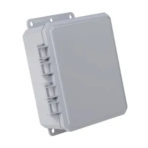 INTEGRA P8063-P10 Enclosure, 8 x 6 x 3 Inch Size, Wall Mount, Polycarbonate, Gray, Gloss Finish | CV7LGY