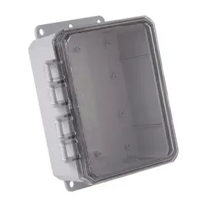 INTEGRA P8063C-P10 Enclosure, 8 x 6 x 3 Inch Size, Wall Mount, Polycarbonate, Gray, Gloss Finish | CV7LGX