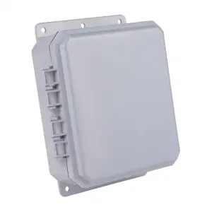 INTEGRA P9082-P10 Enclosure, 9 x 8 x 2 Inch Size, Wall Mount, Polycarbonate, Gray, Gloss Finish | CV7LHA