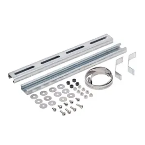 INTEGRA PMKG-1216-GEN-P10 Pole Mounting Kit, 9-1/2 To 12 Inch Pole Dia., Galvanized Steel And Zinc-Plated Steel | CV7QVQ