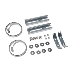 INTEGRA PMKG-126-P10 Pole Mounting Kit, 9-1/2 To 12 Inch Pole Dia., Galvanized Steel And Zinc-Plated Steel | CV7QVV