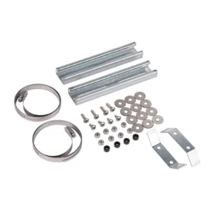 INTEGRA PMKG-128-IMP-P10 Pole Mounting Kit, 9-1/2 To 12 Inch Pole Dia., Galvanized Steel And Zinc-Plated Steel | CV7QVW