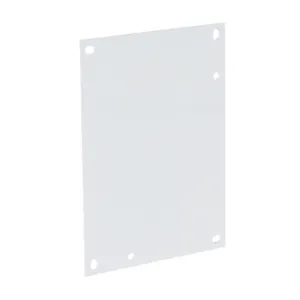 INTEGRA SBP86-P10 Subpanel, Carbon Steel, White, Powder Coat Finish | CV8AQL