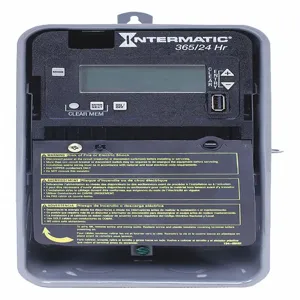 INTERMATIC ET2105CR Electronic Timer, 24 Hr/365 Days Operation Mode, 1 Channel, Spst, 120 To 277VAC | CH6PCQ 52RU34