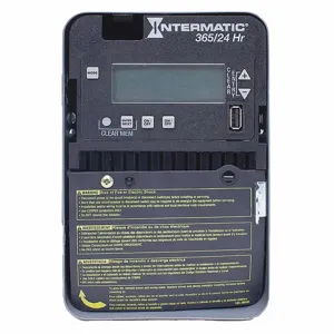 INTERMATIC ET2125C Electronic Timer, 2 Channels, 120 to 277V AC, SPST, 30A, 24 Hr. Max. Time Setting | CJ2CGW 52RU38