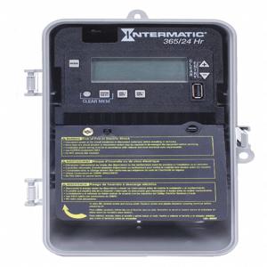 INTERMATIC ET2125CP Elektronischer Timer, 24-Stunden-/365-Tage-Betriebsmodus, 2 Kanäle, Spst, 120 bis 277 VAC | CH6PCU 52RU39