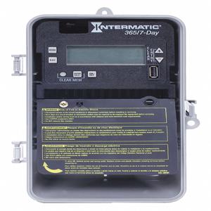 INTERMATIC ET2705CP Elektronischer Timer, 1 Kanal, SPST-Kontaktformular, 120 bis 277 VAC | CH6PCW 52RU45