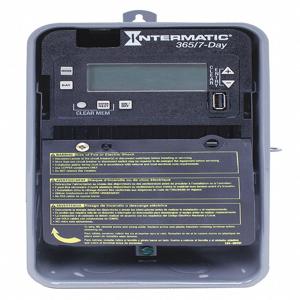 INTERMATIC ET2715CR Electronic Timer, 7/365 Days Operation Mode, 1 Channel, Spdt, 120 To 277VAC | CH6PCZ 52RU49