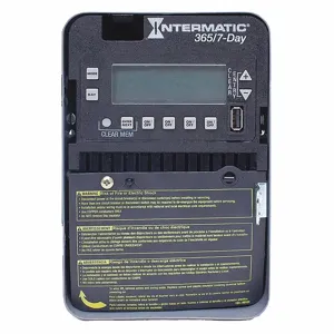 INTERMATIC ET2745C Electronic Timer, 4 Channels, 120 to 277V AC, SPST, 30A, 7 Day Max. Time Setting | CJ2CGV 52RU53