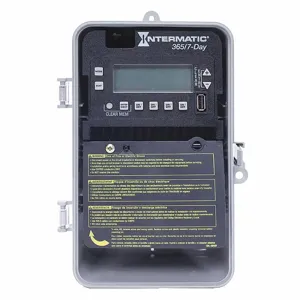 INTERMATIC ET2745CP Electronic Timer, 4 Channels, 120 to 277V AC, SPST, 30A, 7 Day Max. Time Setting | CJ2CGP 52RU54