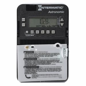 INTERMATIC ET2845C Elektronischer Timer, 4 Kanäle, 120 bis 277 V AC, SPST, 30 A, 7 Tage max. Zeiteinstellung | CJ2CGT 52RU65